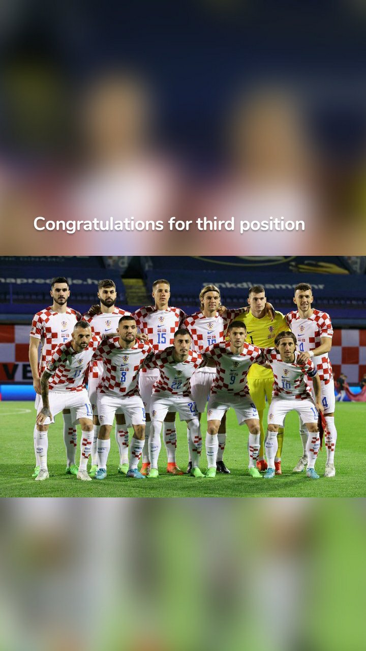 Congratulations for third position